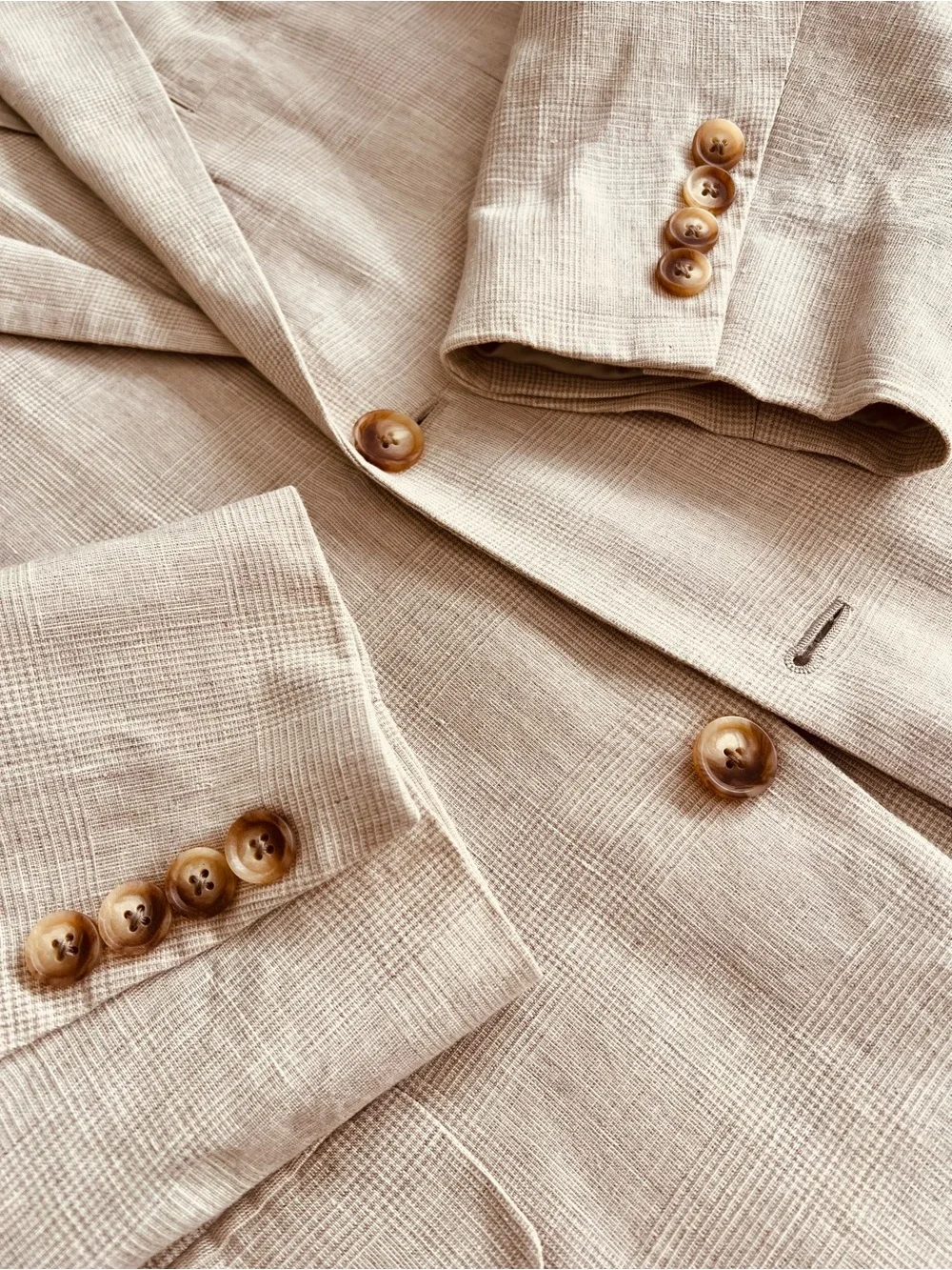 Italian Linen & Silk by John W. Nordstrom Light patterned BeigeSport Coat